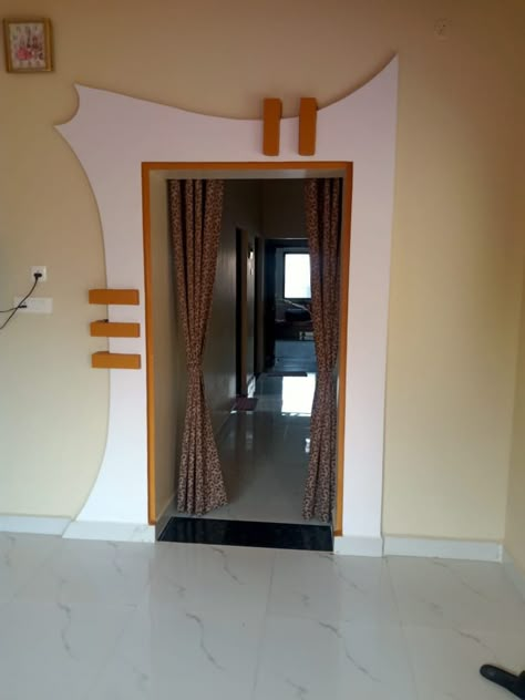 Pop Door Arch Design, Hall Arch Design House With Cement, Simple Arch Design For Hall, Kitchen Arch, House Porch Design, Arch Designs For Hall, Single Floor House Design, Bedroom Pop Design, Down Ceiling Design