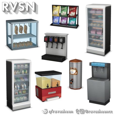 RAVASHEEN - Shop Chef Consumables Sims 4 Cc Air Fryer, Sims 4 Cc Clutter Functional, Sims 4 Cc Furniture Functional, Sims 4 Restaurant, Sims 4 Kitchen, Mod Furniture, Sims Packs, Play Sims 4, Sims 4 Anime