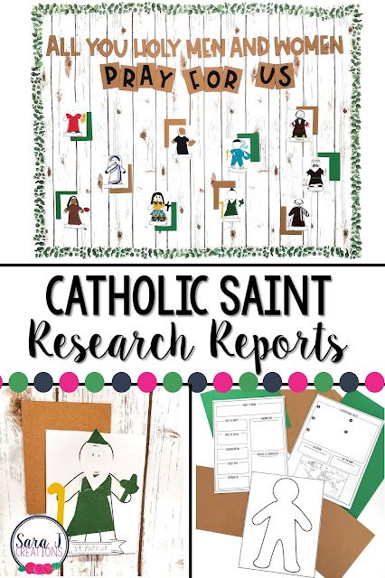 Save time with this ready to use Catholic Saint Bulletin Board. Perfect for researching saints for All Saints' Day or any time of the year. Catholic Saints For Kids, Catholic Bulletin Boards, Saints For Kids, Youth Group Ideas, Lives Of The Saints, Crafts Ideas For Kids, Catholic Education, Saints Days, Catholic Saint