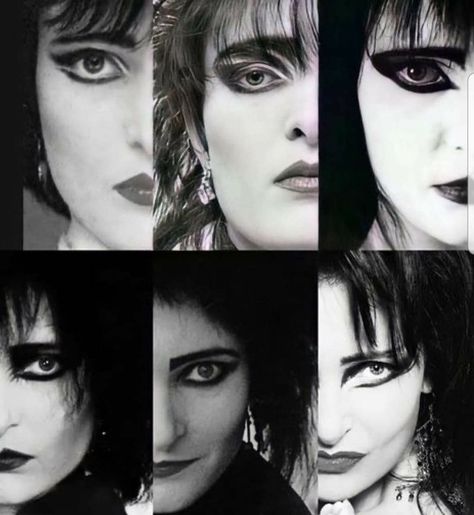 Goth Birthday, Goth Queen, Trad Goth Makeup, Goth Eye Makeup, Siouxsie And The Banshees, 64th Birthday, Siouxsie Sioux, 80s Makeup, Dark Wave