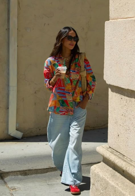 Sincerely Jules Style 2024, Summer City Outfits Street Style, Street Style 2024 Summer, Summer Outfits 2024 Street Style, La Summer Outfits, Sincerely Jules Style, La Street Style, Bright Colored Outfits, Julie Sarinana