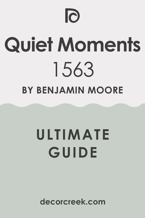 Quiet Moments BM 1563 by Benjamin Moore. The Ultimate Guide Bm Quiet Moments, Bedroom Paint Colors Benjamin Moore, Healing Aloe Benjamin Moore, Quiet Moments Benjamin Moore, Antique Nightstand, Benjamin Moore Bathroom, Benjamin Moore Bedroom, Calm Living Room, Calming Paint Colors