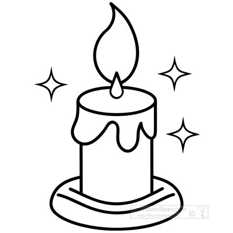 simple line drawing of a candle with a flame and small sparkles around it #CandleClipart, #OutlineDesign, #FestiveArt, #ColoringPage, #HolidayCrafts, #ChristmasCandle, #MinimalistGraphics, #WinterDecor, #SimpleIllustration, #PrintableArt Candle Clipart, Animated Clipart, Simple Line Drawing, Candle Drawing, Photo Clipart, Green Characters, Outline Illustration, Simple Line Drawings, Outline Designs