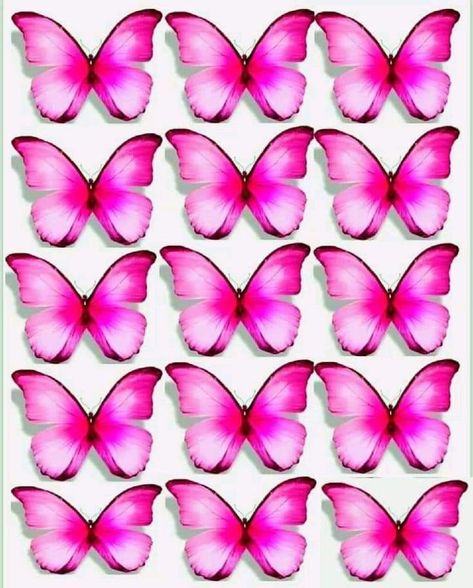 Butterfly Cake Topper, Birthday Cake Topper Printable, Butterfly Template, Butterfly Printable, Butterfly Cakes, Butterfly Theme, Butterfly Art, Pink Butterfly, Cake Designs