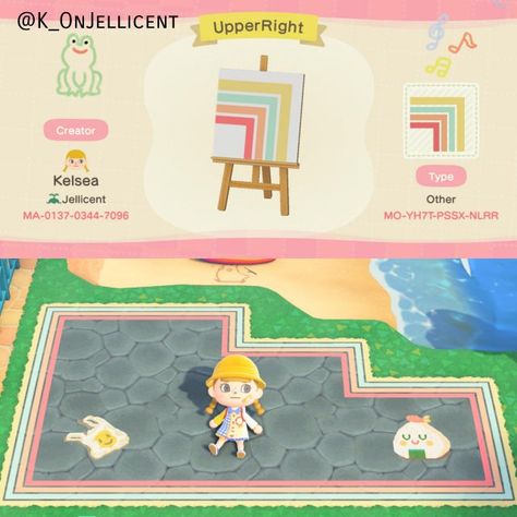 Springcore Animal Crossing, Path Border, Kawaii Island, Pastel Kidcore, Path Design, Pattern Code, New Animal Crossing, Animal Crossing Game, All About Animals