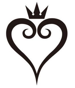 Kindom Hearts Tattoos, Kingdom Hearts Design, Kingdom Hearts Crown, Kingdom Hearts Logo, Kingdom Hearts Tattoo, Kingdom Hearts Keyblade, Kingdom Hearts Games, Hearts Png, Idee Cricut