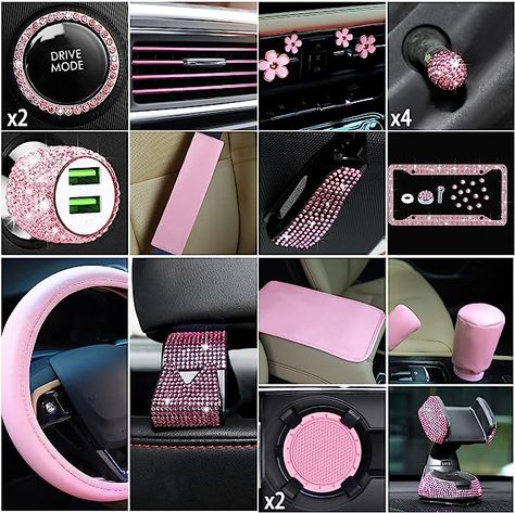 #AmazonFinds#cutecaraccessories#pink#AmazonDeals#ad#AmazonMustHaves#AmazonFavorites#AmazonShopping Plate Shelf, Amazon Skincare, Leather Steering Wheel Cover, Amazon Kitchen Must Haves, Bling Car, Bling Car Accessories, Seat Belt Covers, Rhinestone Cups, Pink Amazon