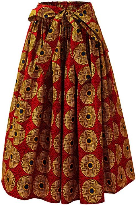 Ankara Skirt And Blouse, African Print Skirt, African Skirts, African Fashion Skirts, Short African Dresses, African Print Dress Designs, Ankara Skirt, Kurti Neck, African Fashion Traditional