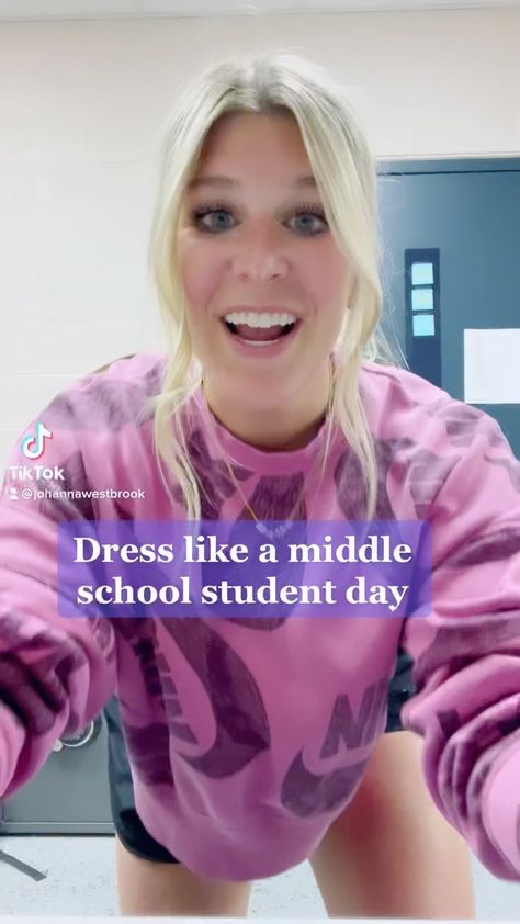 @johannawestbrook_ shared a video on Instagram • May 4, 2022 at 12:24am UTC Dress Like A Middle Schooler Day, Dress Like Your Students Day, Teachers Dress Like Students Day, Dress Like A Student Day, Dress Like A Student Day For Teachers, Student Day, Teacher Dresses, Students Day, Middle Schoolers