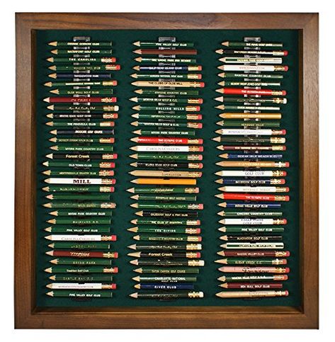 Pencil Display, Golf Flags, Golf Ball Display Case, Golf Pro Shop, Golf Simulator Room, Golf Scorecard, Golf Birthday Gifts, Golf Ball Displays, Golf Flag