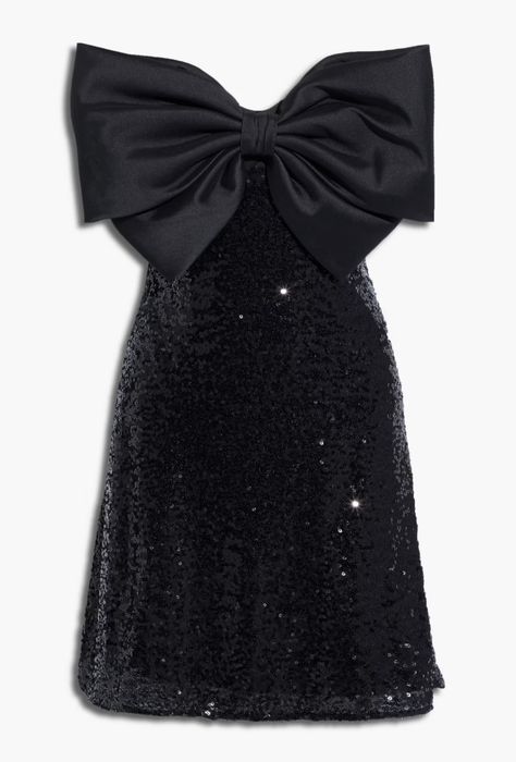 Black • This cocktail dress is full of fun and sass, with a bow on top and a short sequined skirt. This flirtatious look is one for holiday celebrations all season. For a similar look in a longer length, see our Black and White Bow Top Gown. Fairy Room, Party Hardy, Tulle Mini Dress, Bridal Flats, Designer Mini Dresses, Dress Tulle, Looks Party, Dress For Woman