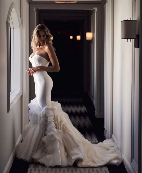 Leah Da Gloria Wedding Dress, Leah Da Gloria, Bridal Reflections, Veil Hairstyles, Designer Wedding Gowns, Bridal Dress Design, Luxury Bridal, Wedding Dress Shopping, Wedding Dresses Unique