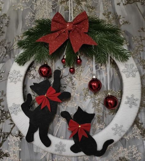 Cat christmas stocking