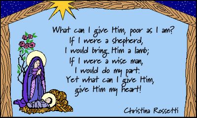 Christina Rossetti Poems Christmas | ... Nativity Gallery: Christina Rossetti Poem "What Can I Give Him Kids Christmas Poems, Christina Rossetti Poems, Short Christmas Poems, Preschool Christmas Songs, Christmas Skits, Christmas Sunday School, Christmas Donkey, Christina Rossetti, Christ Centered Christmas