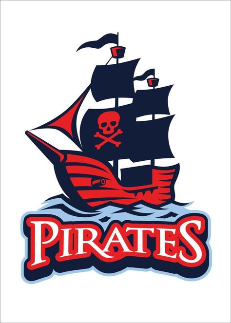 pirate vessel mascot Pirate Logo, Team Branding, Sport Logo, School Logo, Vector Portrait, Cleveland Cavaliers Logo, Sports Logo, Sport Team Logos, Sports Team