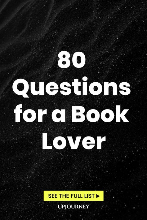 80 Questions for a Book Lover Book Reflection Questions, Good Questions To Ask, Book Questions, Psychology Terms, Book Club Questions, Relationship Quizzes, Feel Good Books, Good Questions