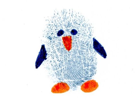 Penguin Learning Activities for Toddlers | True Aim Hand Print Art, Thumbprint Art, Fingerprint Crafts, Christmas Card Envelopes, Penguin Craft, Fingerprint Art, Thumb Prints, Footprint Art, Finger Print