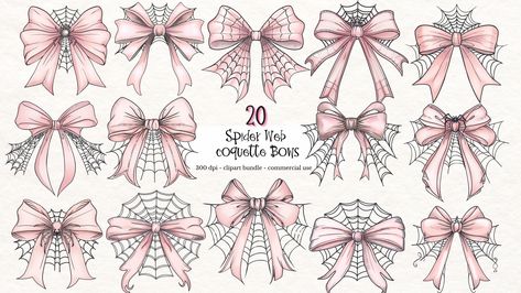 Pastel Clipart, Bows Clipart, Gothic Coquette, Clip Art Freebies, Journal Images, Bow Clipart, Coquette Bows, Png Elements, Pastel Halloween