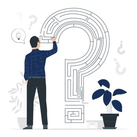 Question Mark Symbol, Flag Template, Problem Statement, Isometric Illustration, Problem And Solution, Question Mark, Flat Illustration, Labyrinth, Problem Solving