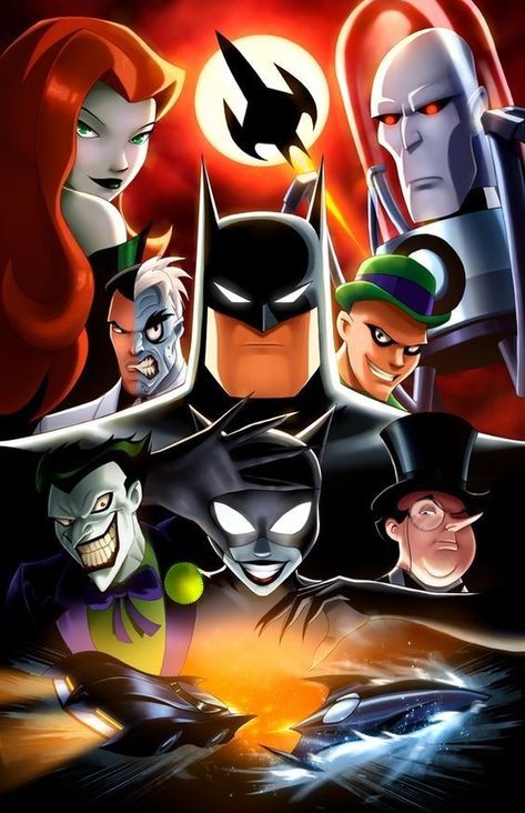 Batman And Villains, Connor Macgregor, Batman Prints, The New Batman Adventures, New Batman Adventures, The Batman 2004, Batman Adventures, Gotham Villains, The New Batman