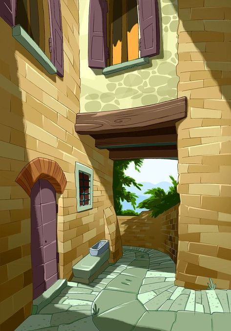 Animation Background Art, Animation Background Design, 2d Game Art, Background Drawing, Inspirational Artwork, Art Simple, Animation Background, Arte Fantasy, Background Art