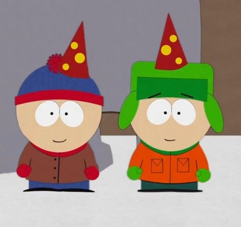 South Park Duos, Kenny And Kyle, Style Sp, Kenny Mccormick, Style South Park, Kyle Broflovski, South Park Characters, Park Photos, Matching Pfps