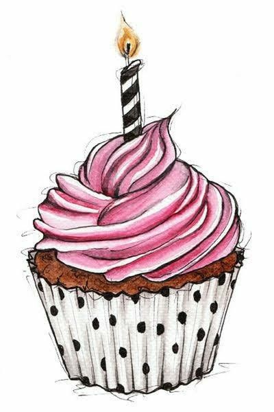 Cute Cupcake Drawing, Cupcake Outline, Doodle Cake, Pastel Iphone Wallpaper, Cupcake Drawing, Cake Drawing, Creative Birthday Cards, Cupcake Card, Card Making Designs