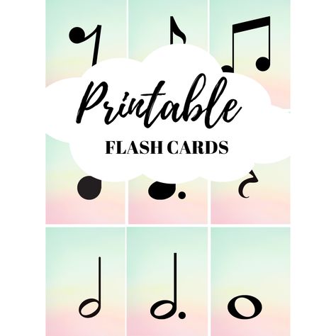 Printable Music Notes Flash Cards Printable Music Notes, Piano Teaching Resources, Study Cards, Guitar Notes, Ukulele Lesson, Printable Flash Cards, Piano Teaching, Guitar For Beginners, Cards Printable