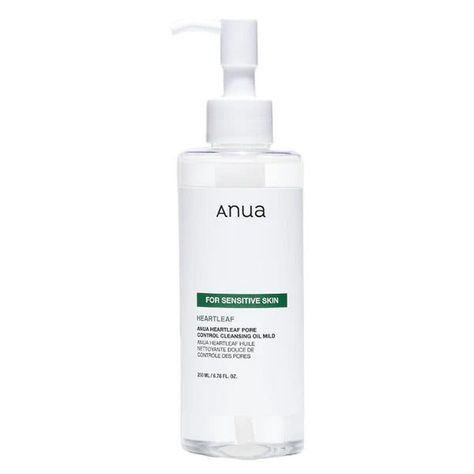 Anua Heartleaf Pore Control Cleansing Oil Mild Anua Cleansing Oil, Anua Cleansing, Best Oil Cleanser, Dream Skincare, Skincare Wishlist, Spf Makeup, Beauty Wishlist, Aura Cleansing, Cleansing Routine