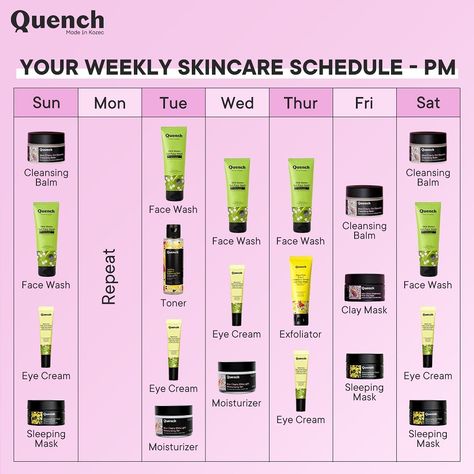 A dedicated PM skincare schedule is my recipe for flawless skin. 🌟💤 . . . . Visit the link in bio to checkout our #MadeInKorea skincare babies now 🌸 . . Also available at Nykaa, Amazon, Myntra and Purplle . . . . . . #QUENCHBotanics #MadeInKorea #SimplifiedKoreanSkincare #SkincareLove #SelfLove #GoodforSkin #SkincareRoutine #SkinCare #HealthySkin #KoreanSkincare #QUENCHSkinClub Skincare Schedule, Pm Skincare Routine, Pm Skincare, Nightly Routine, Cleansing Balm, Clay Masks, Flawless Skin, Sleep Mask, Korean Skincare