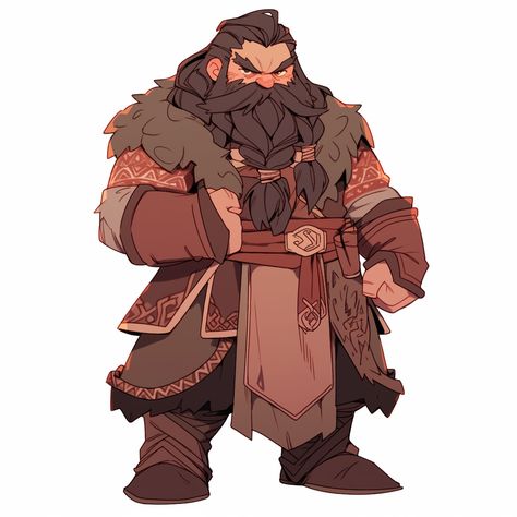 Fantasy Dwarves Art, Dnd Lumberjack, Winter Ranger Dnd, Drawing Dwarves, Dwarves Character Design, Dwarven Character Design, Arctic Character Design, Dungeons And Dragons Illustration, Gnome Dnd Character Design