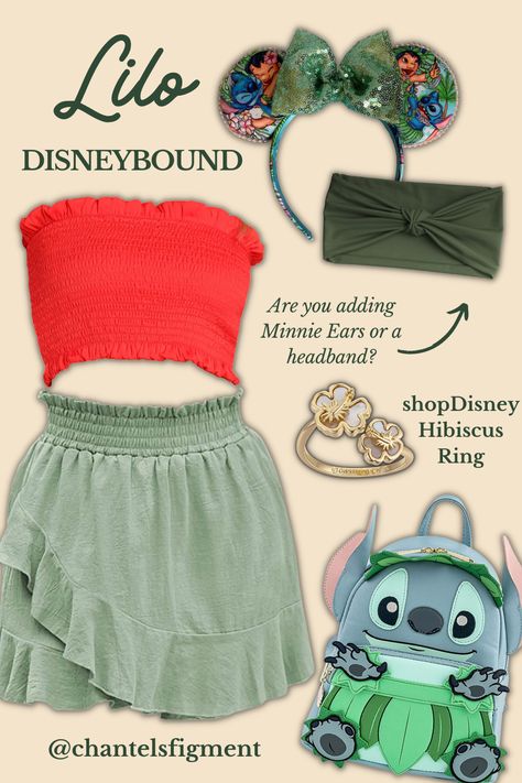 Lululemon Disneybound, Disney Outfits Stitch, Disney Outfits Women Character, Princess Bounding Inspired Outfits, Disney Character Bounding, Disneyland Outfits Character, Disney World Inspired Outfits, Stitch Inspired Outfits Disney, Lilo Inspired Outfits