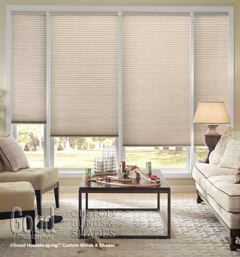 Good Housekeeping™ Cellular Shade: Light Filtering Shades For Windows, Cordless Blinds, Light Filtering Shades, Cellular Blinds, Door Window Treatments, Honeycomb Shades, Cellular Shades, Laminate Countertops, Exclusive Home