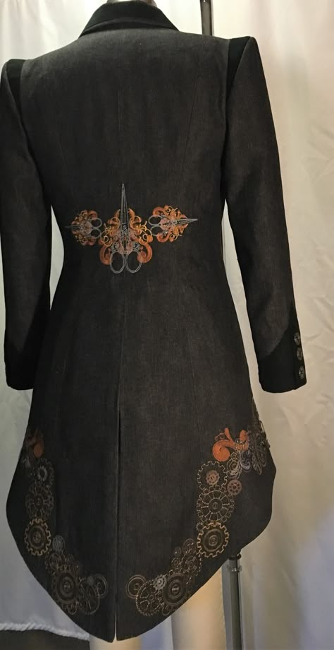 Steampunk Couture - WeAllSew Gown Coat Designs, Steampunk Jacket Womens, Steampunk Costumes Women, Steampunk Fashion Diy, Fantasy Vest, Steampunk Clothing Women, Victorian Steampunk Costume, Victorian Steampunk Fashion, Medieval Coat