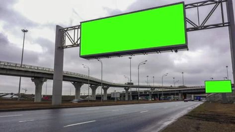 Billboard Green Screen, Motion Graphics Animation, Alpha Channel, Creative Photos, Green Screen, Video Footage, Space Art, Stock Video, Stock Footage