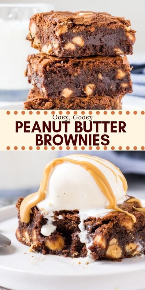 Peanut Butter Brownies Recipe, Cookie Dough Cake, Butter Brownies, Recipes Chocolate, Brownie Ingredients, Best Peanut Butter, Peanut Butter Brownies, Brownies Recipe Easy, Brownie Batter