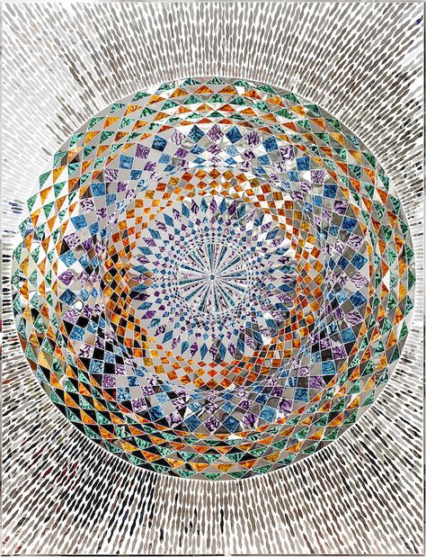 Mirror Mosaics and Monir Shahroudy Farmanfarmaian | DailyArt Magazine Middle Eastern Artists, Mirror Artwork, Winslow Homer, Persian Art, Mirror Mosaic, New York Art, Wow Art, Mirror Art, Beautiful Drawings