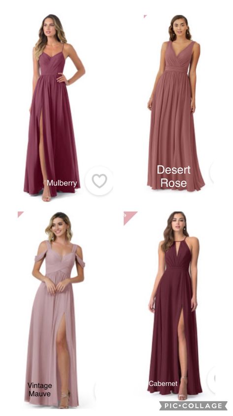 Mauve And Mulberry Wedding, Dust Rose Bridesmaid Dress, Old Rose Outfit, Mulberry Wedding Color Scheme, Desert Rose Bridesmaid Dresses, Desert Rose Dress, Old Rose Dress, Bridesmaid Color Scheme, Mulberry Bridesmaid Dresses