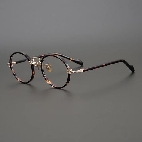 Vintage Acetate Glasses Frame Men Round Luxury Brand Prescription Optical Myopia Eyeglasses Frame Male Women Japan Retro Eyewear _ - AliExpress Mobile Acetate Glasses, Mens Glasses Frames, Round Glasses Frames, Frame Eyeglasses, Round Frame, Eyewear Accessories, Mens Glasses, Glasses Fashion, Eye Glasses