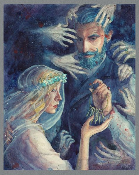 13 Reasons Why You Should Read “Women Who Run With the Wolves” Instead Blue Beard, Loreena Mckennitt, Beard Art, Fairy Tale Illustration, Architecture Tattoo, Hades And Persephone, Fairytale Illustration, Arte Inspo, Fairytale Art