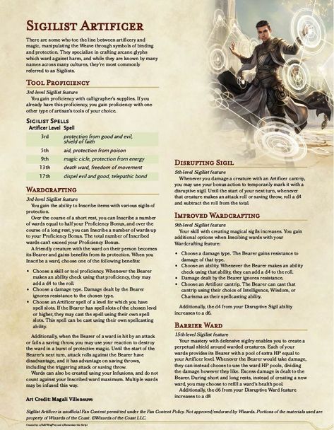 Dnd Homebrew Classes 5e Artificer, Dnd 5e Homebrew Artificer Subclasses, Dnd Artificer, Dnd Subclasses, Homebrew Classes, Dungeons And Dragons Rules, Dnd Character Sheet, Class Inspiration, Dnd Homebrew