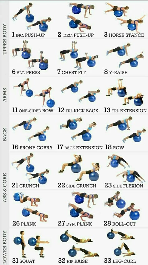 Yoga Ball Exercises, Stability Ball Exercises, Medicine Ball Workout, Bolesti Chrbta, Exercise Balls, Swiss Ball, Gym Ball, Workout Exercises, Best Exercise