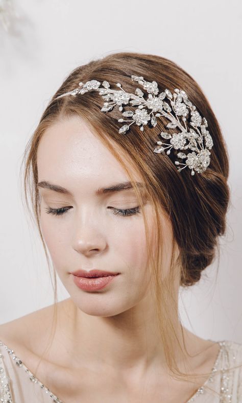 Elegant Embellished Crown Headpiece, Bohemian Wedding Hair Accessories, Gold Crystal Embellished Headpieces For Wedding, Luxury Whimsical Headband Headpiece, Elegant Crystal Embellished Jewelry Headband, Bohemian Bridal Hair, Elegant Crystal Embellished Crown Headpiece, Statement Headband, Wedding Headbands