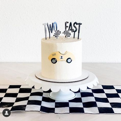 My Mind's Eye on Instagram: “How cute is this “two fast” birthday cake by @smashingcakesnd using our letter cake toppers? #mymindseye #cake #birthdaycake #2ndbirthday…” Two Fast Birthday Cake, 2nd Birthday Themes, Two Fast Two Curious, Γενέθλια Mickey Mouse, Tårta Design, Second Birthday Cakes, Two Fast Birthday, 2nd Birthday Party For Boys, Cars Birthday Cake