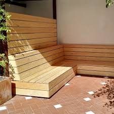 Outdoor Corner Bench, Built In Garden Seating, Built In Bench Seating, Corner Bench Seating, Garden Bench Seating, Outdoor Bench Seating, Deck Seating, Backyard Seating Area, Corner Seating