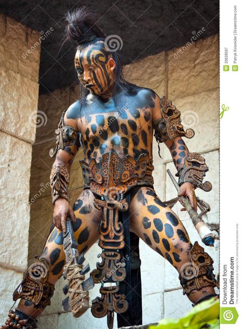 Warrior At Mayan Temple - Download From Over 39 Million High Quality Stock Photos, Images, Vectors. Sign up for FREE today. Image: 20628597 Mayan Temple, Aztec Culture, Mayan Art, Aztec Warrior, Mayan Culture, Aztec Art, Mexican Culture, Warrior Princess, High Fantasy