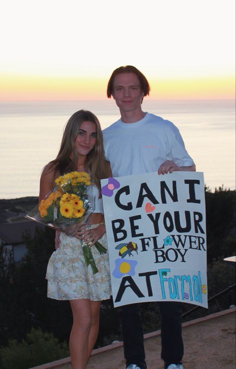 Hoco Proposals Ideas Tyler The Creator, Tyler The Creator Promposal, Music Promposal, Homecoming Couple, Homecoming Poster Ideas, Cute Hoco Proposals, Cute Promposals, Prom Posters, Cute Homecoming Proposals