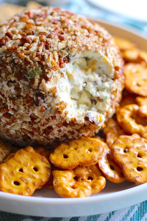 Pecan Blue Cheese Ball?utm_source=12tomatoes Blue Cheese Cheese Ball Recipes, Old English Roka Blue Cheese Ball, Cheese Ball With Blue Cheese, Blue Cheese Cheese Ball, Hickory Farms Cheese Ball Recipe, Old English Cheese Ball, Blue Cheese Ball Recipe, Blue Cheese Ball, Cheeseball Recipes