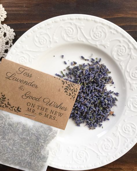 Lavender Confetti, Lavender Toss, Wedding Toss, Kraft Paper Tags, Wedding Exits, Glassine Envelopes, Lavender Buds, French Lavender, Wedding Confetti