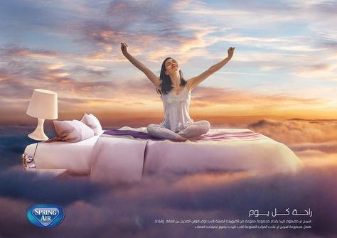 Bed Poster Design, Mattress Poster, Advertisement Ideas, Hotel Ads, Real Estate Marketing Design, Real Estate Ads, Spring Air, Publicidad Creativa, Date Night Ideas